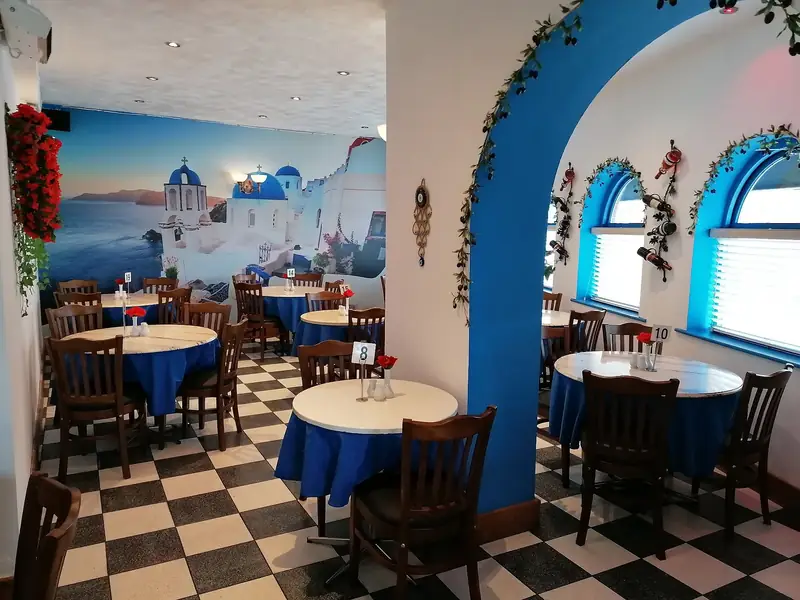 Inside the restaurant