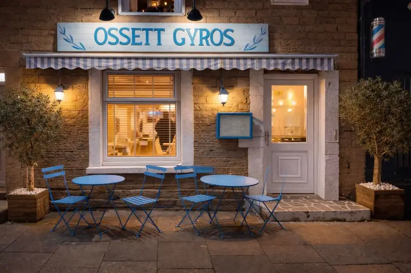 Ossett Gyros at night